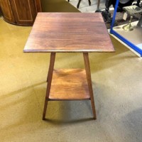 Arts & Crafts Mahogany Square Top Side Table