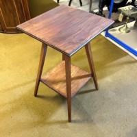 Arts & Crafts Mahogany Square Top Side Table