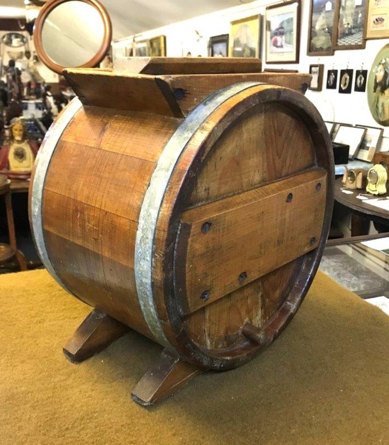 Antique Wooden Butter Churn