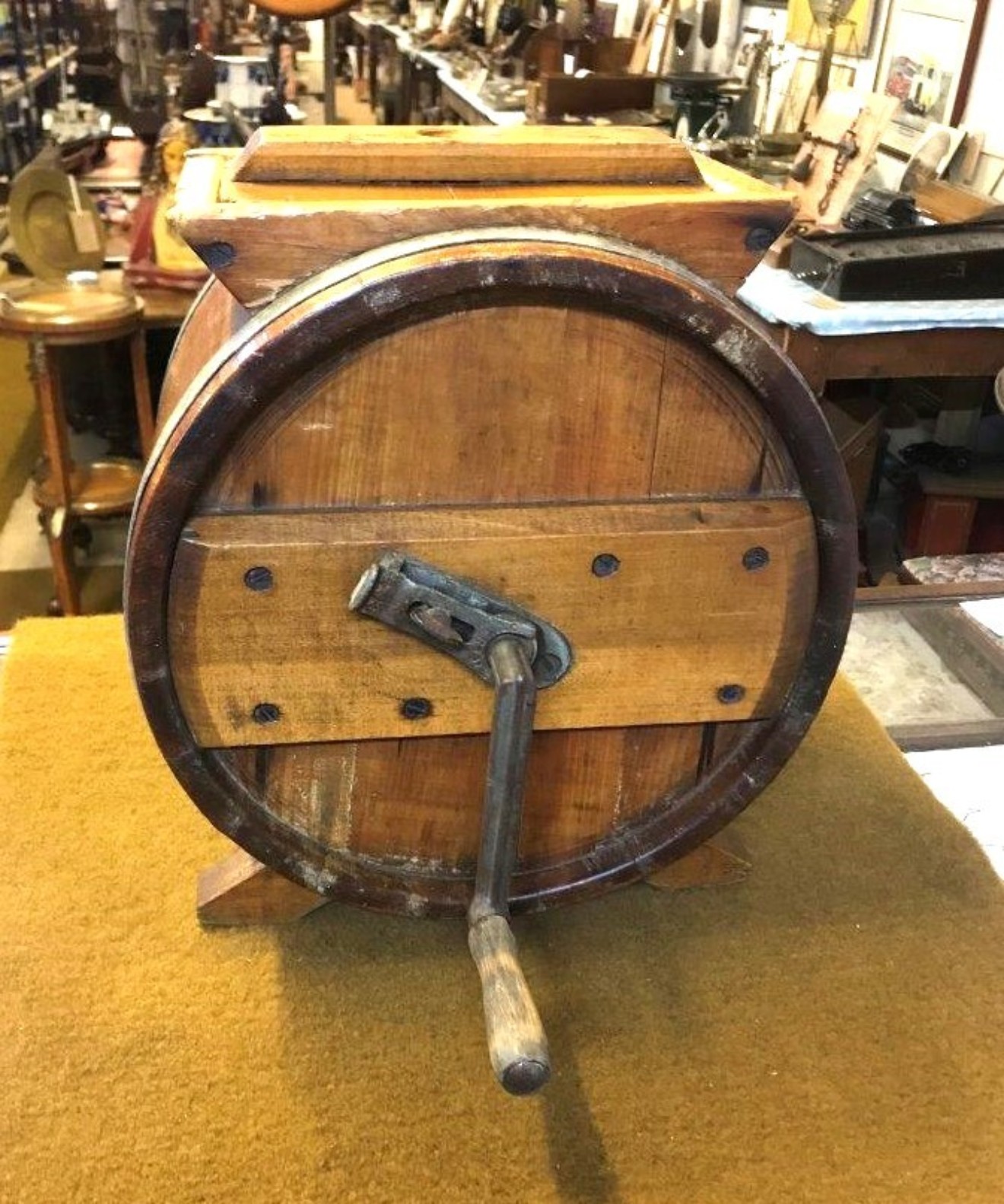 Antique Wooden Butter Churn