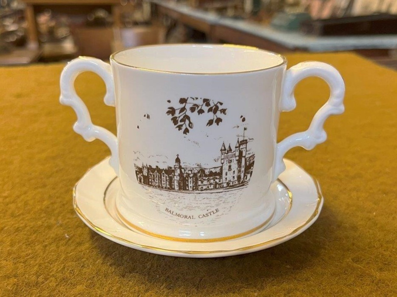 Vintage Balmoral Castle Coffee Mug and Saucer