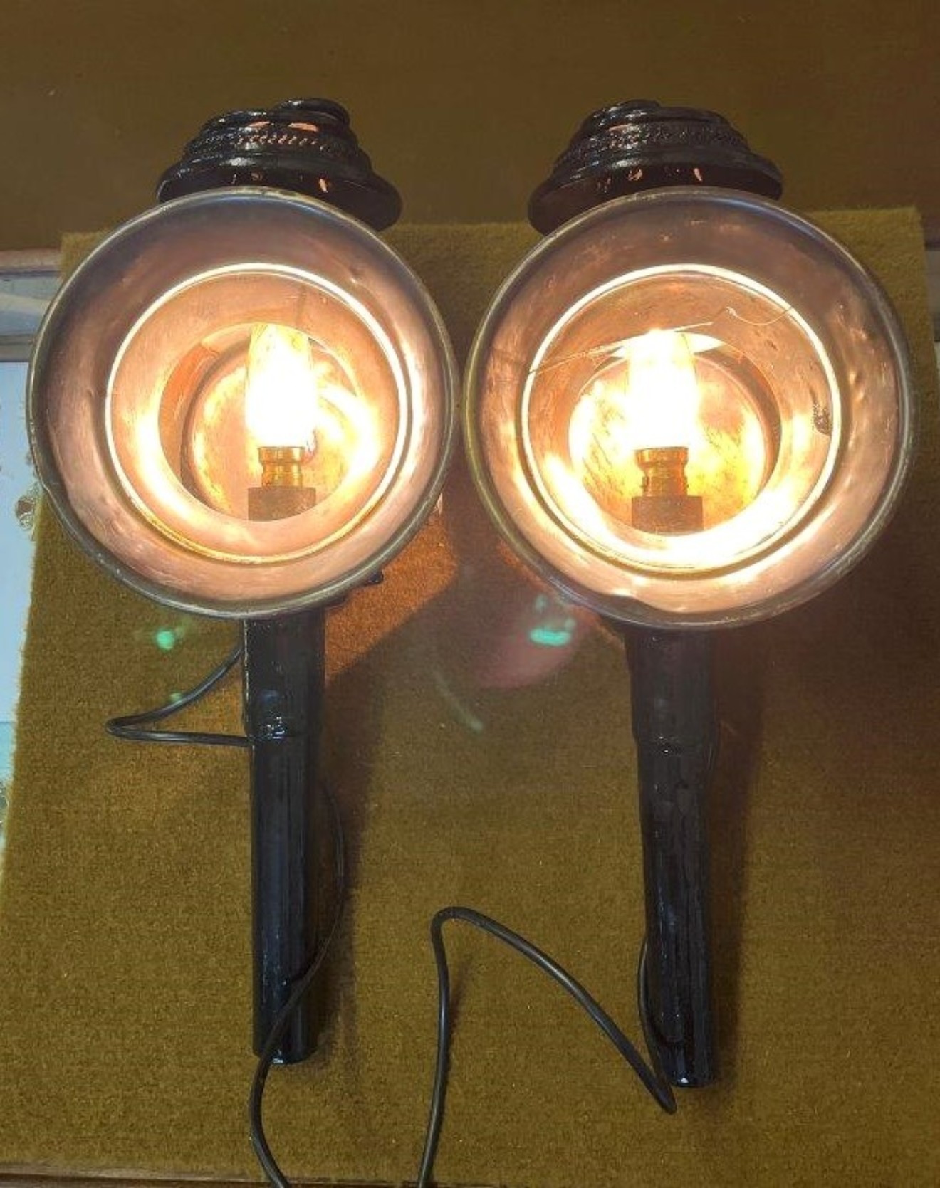 Edwardian Pair of Carriage Driving Lamps