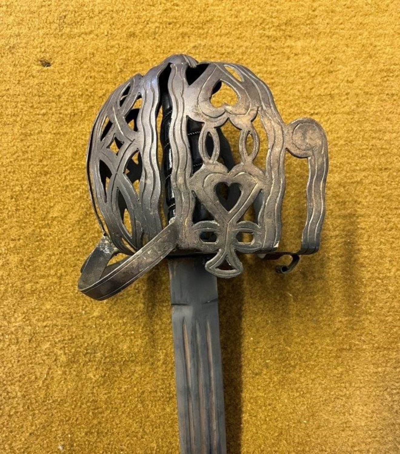 Renaissance Revival Scottish Basket Hilted Broadsword