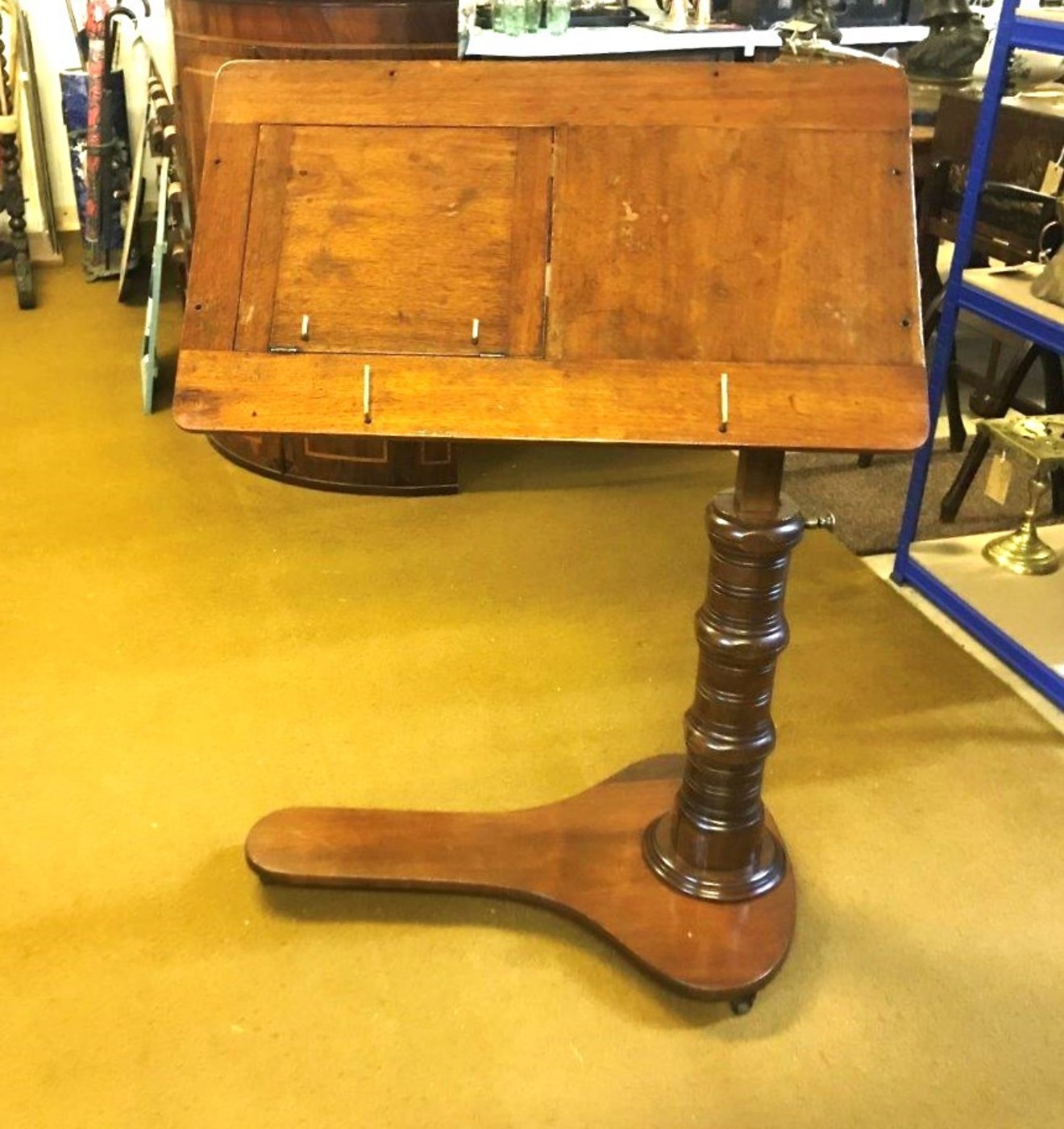 Victorian Mahogany Adjustable Over-Bed / Chair Reading Table