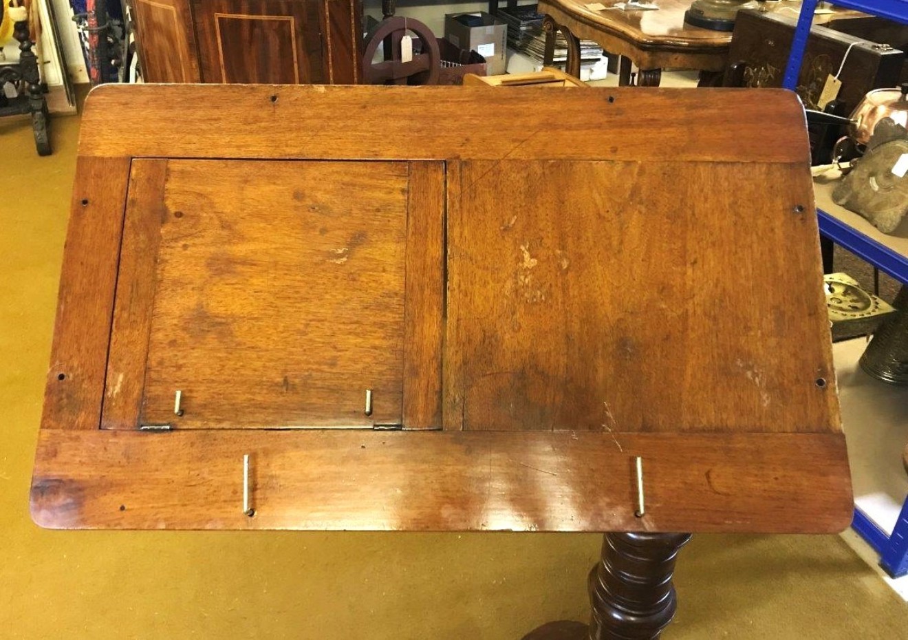 Victorian Mahogany Adjustable Over-Bed / Chair Reading Table