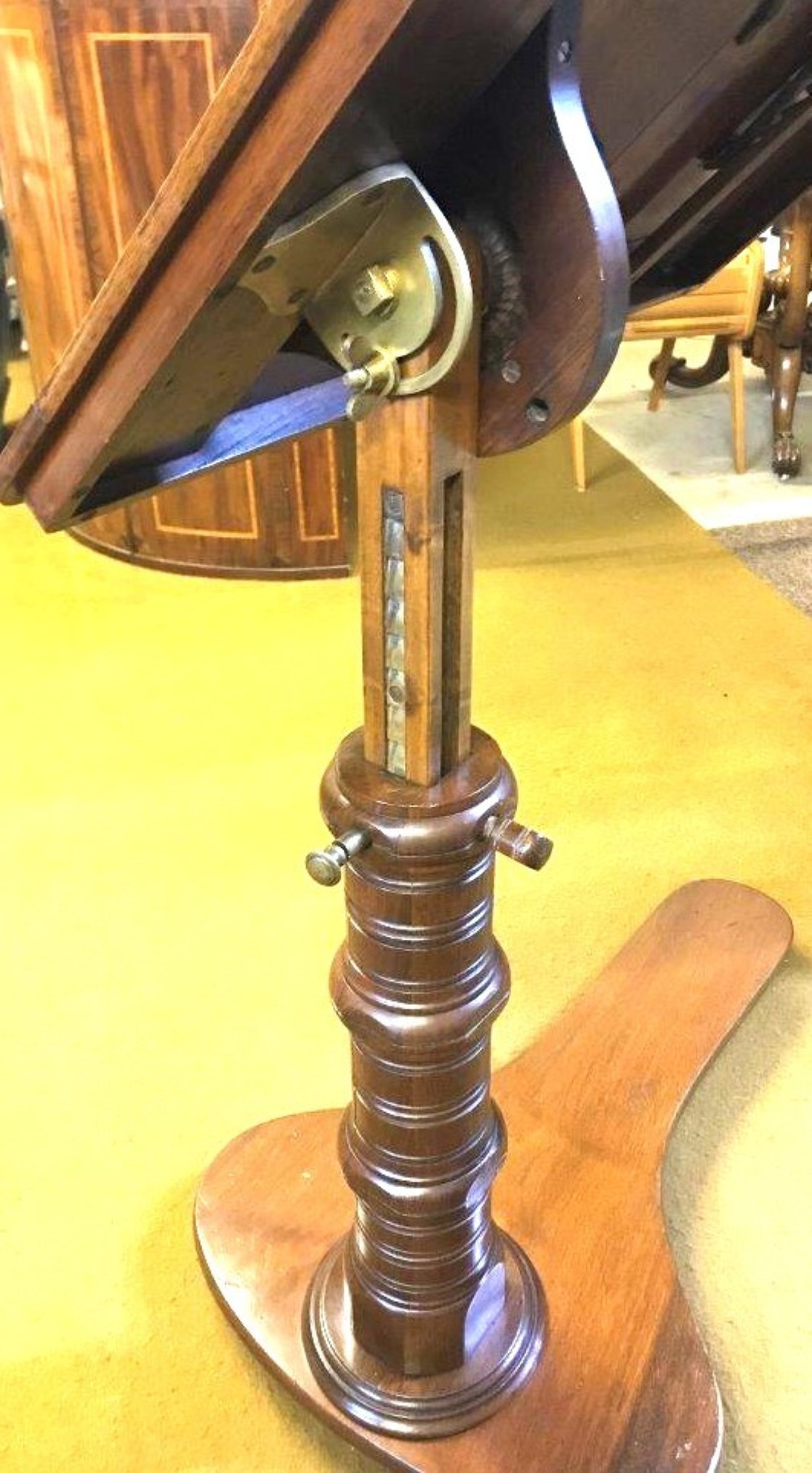 Victorian Mahogany Adjustable Over-Bed / Chair Reading Table