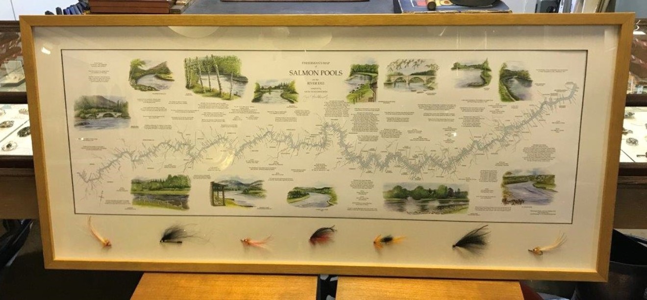 Fisherman's Map of Salmon Pools on the River Dee Compiled by Nigel Houldsworth