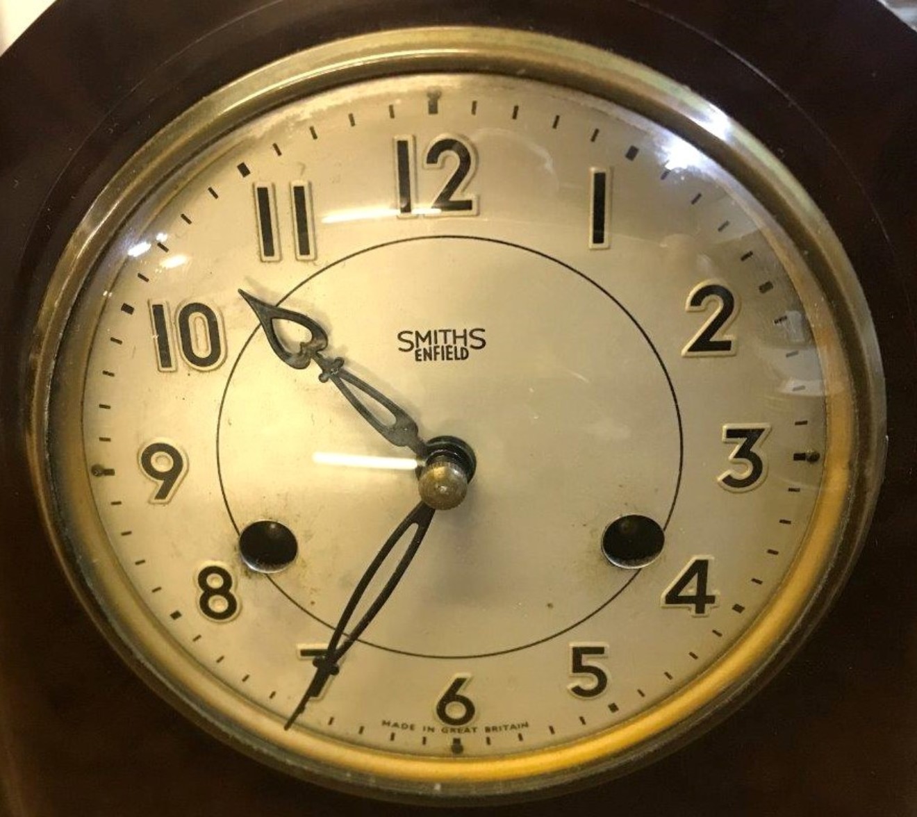 Vintage Smiths Enfield Bakelite Mantle Clock