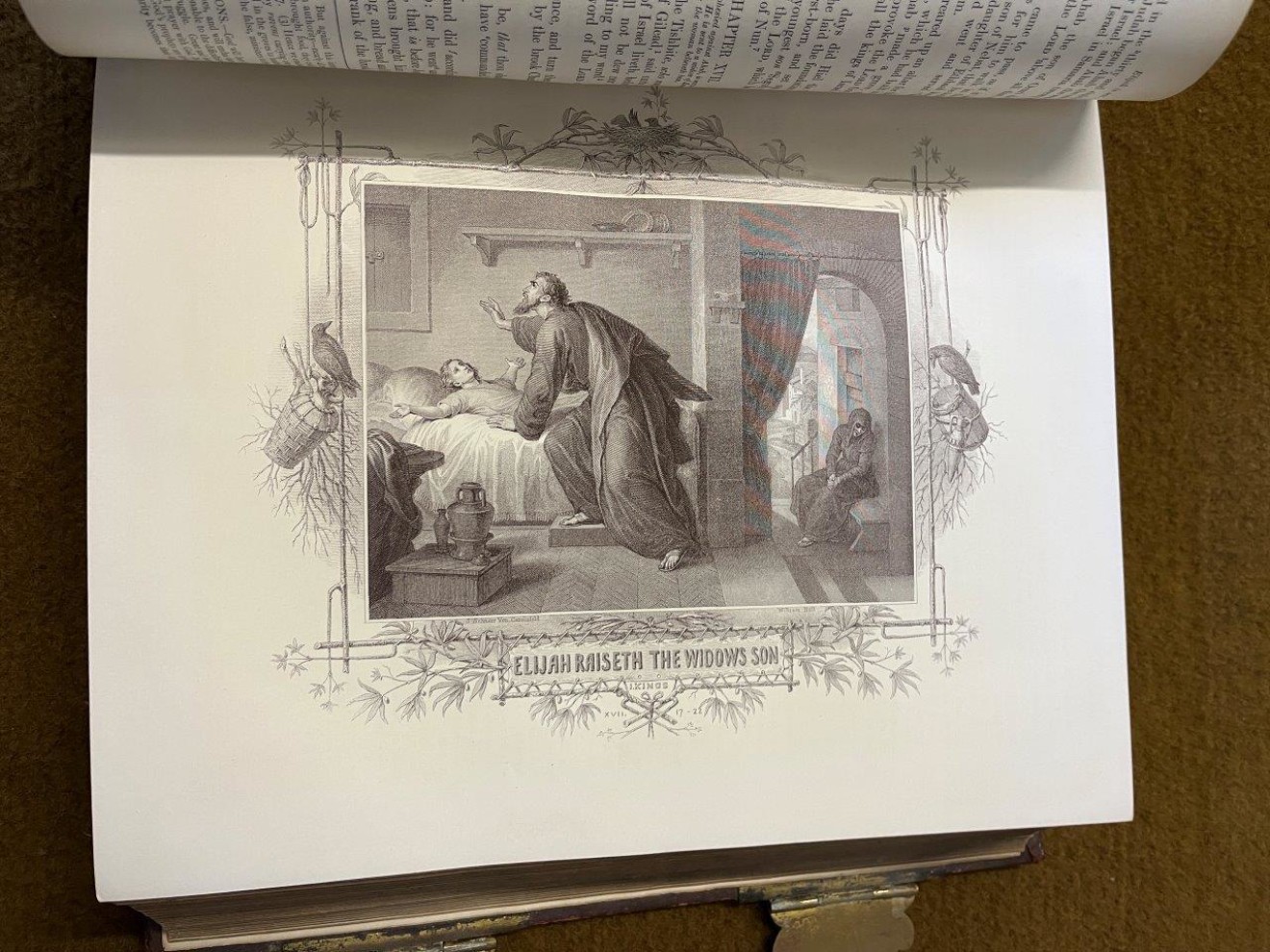 Victorian Family Bible with Full Exposition and Notes and Numerous Illustrative Engravings by The Rev John Brown