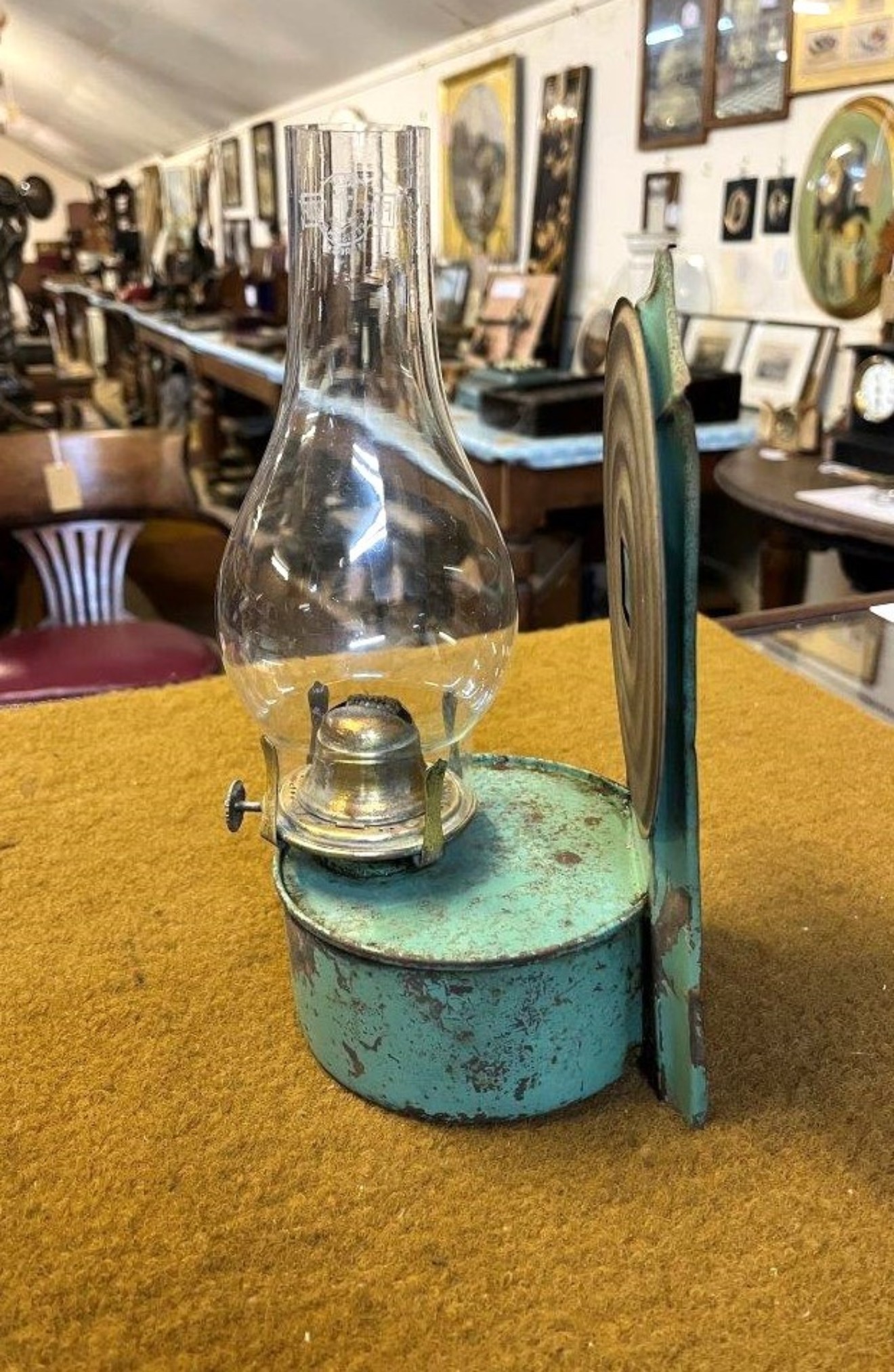 Vintage Wall Hanging Oil Lamp