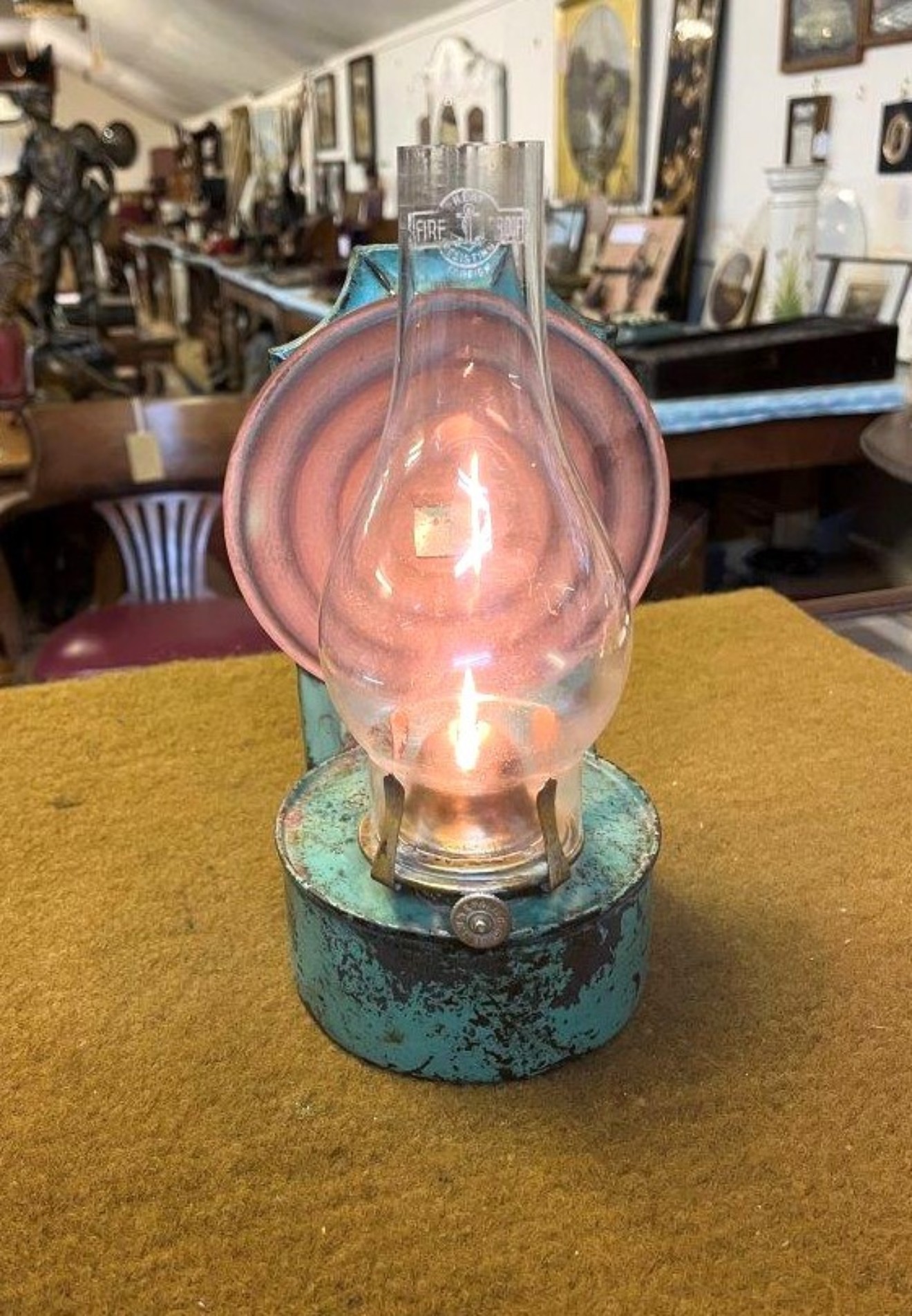 Vintage Wall Hanging Oil Lamp