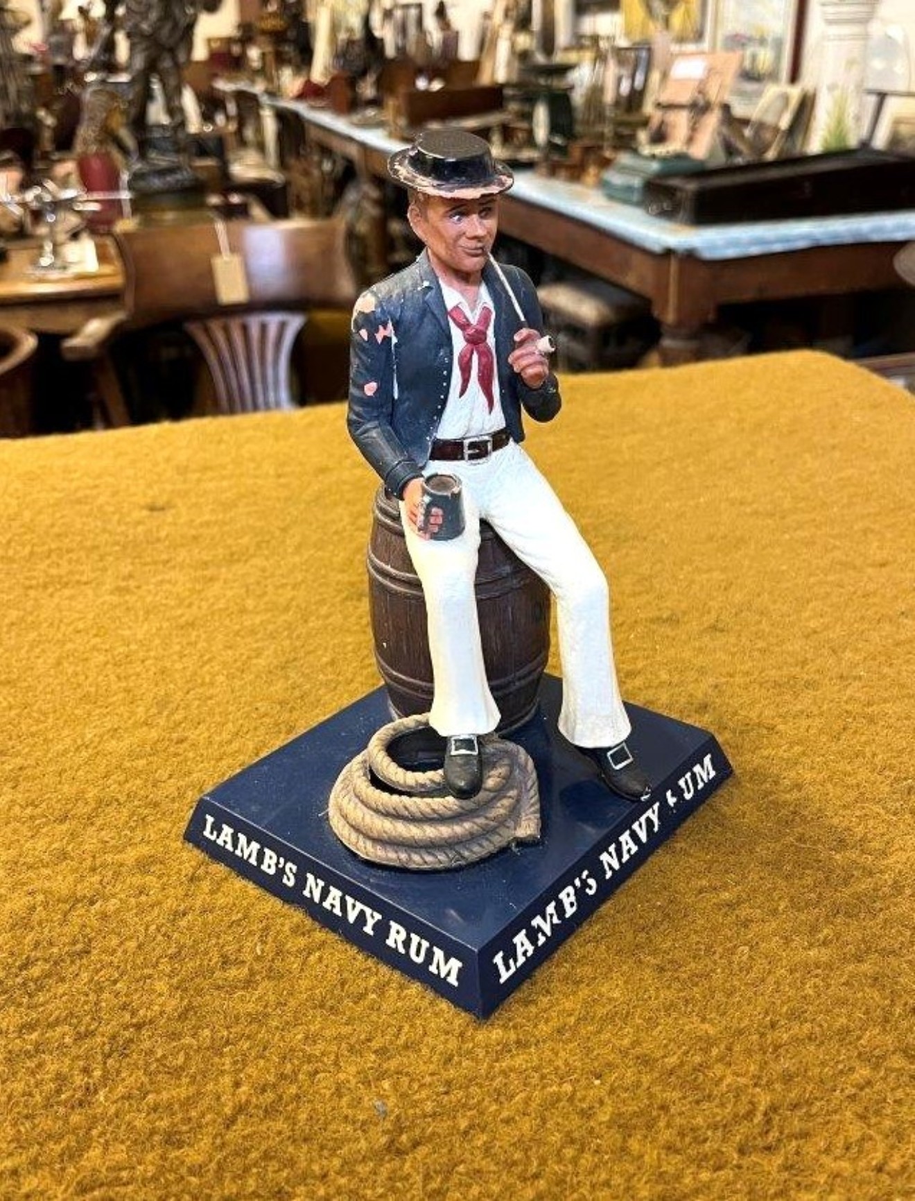 Rare Vintage Lamb's Navy Rum Advertising Figure