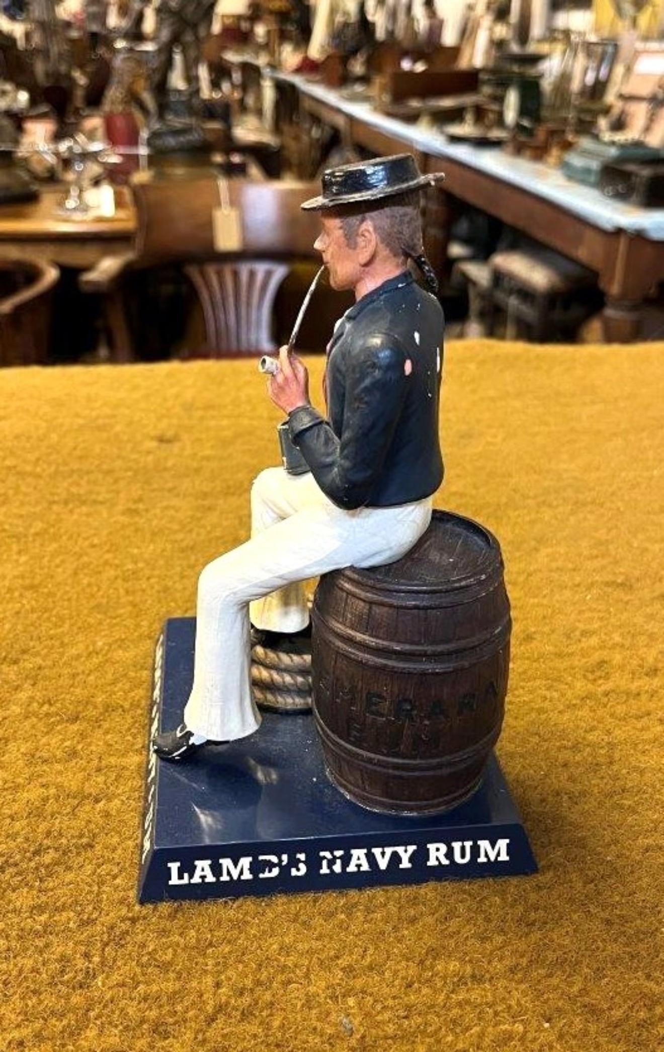 Rare Vintage Lamb's Navy Rum Advertising Figure