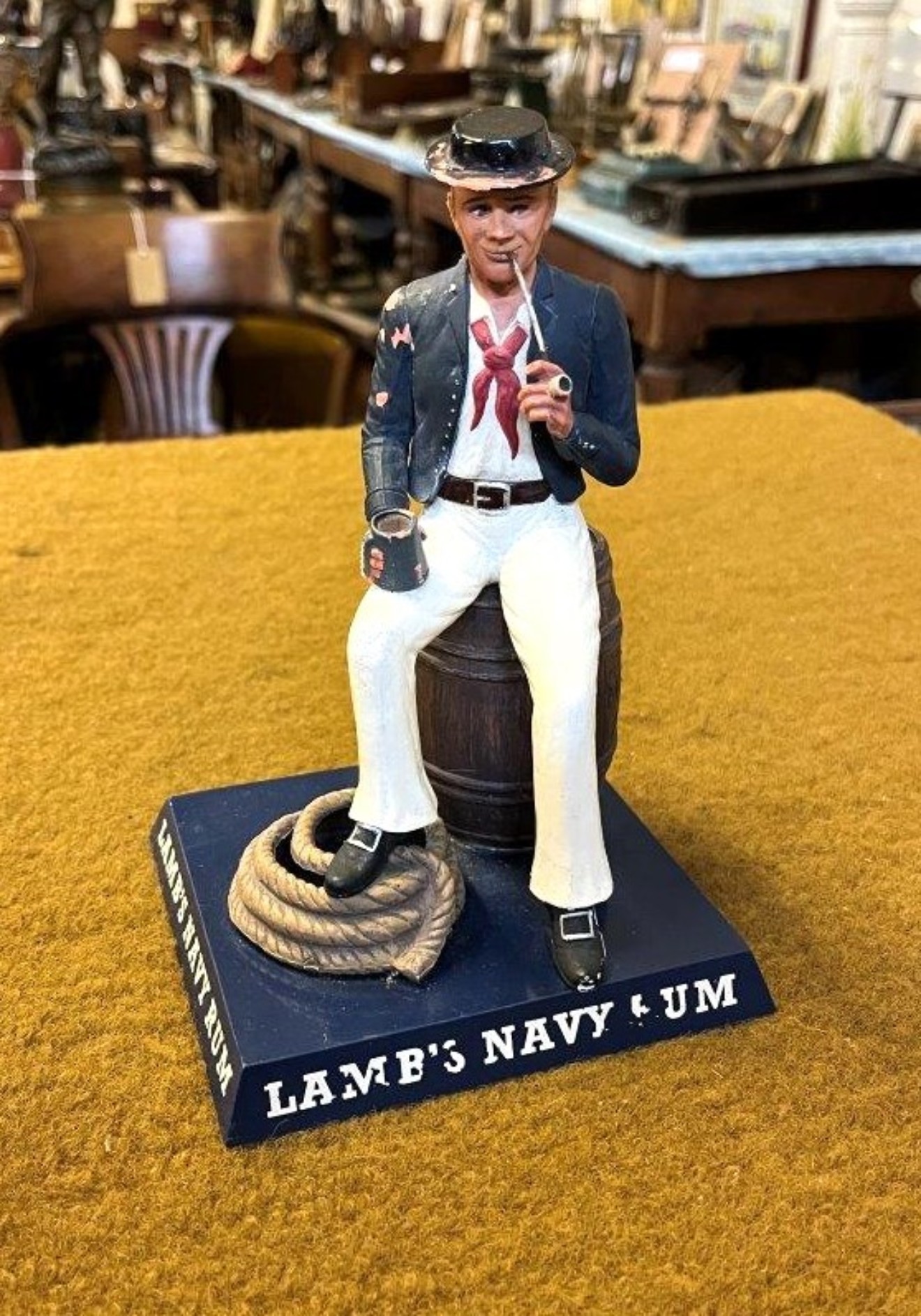 Rare Vintage Lamb's Navy Rum Advertising Figure