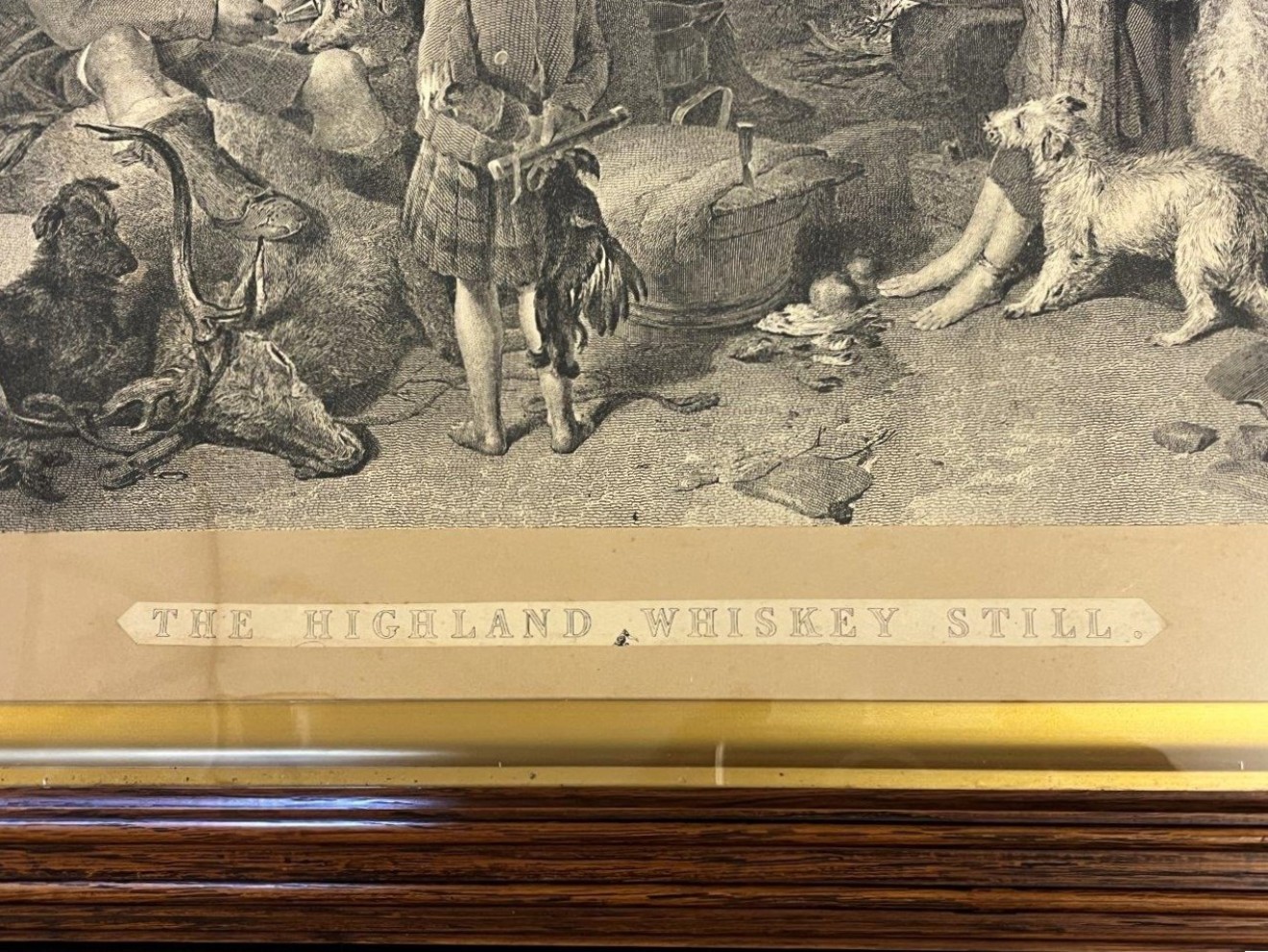 Victorian Engraving "The Highland Whisky Still" Engraved by Robert Graves from the Painting by Sir Edwin Landseer