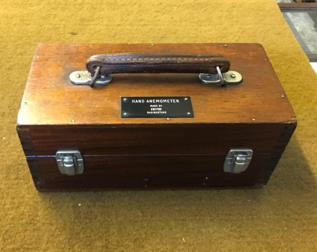 Vintage Cased Hand Held Anemometer made by Kelvin & Hughes Ltd Basingstoke