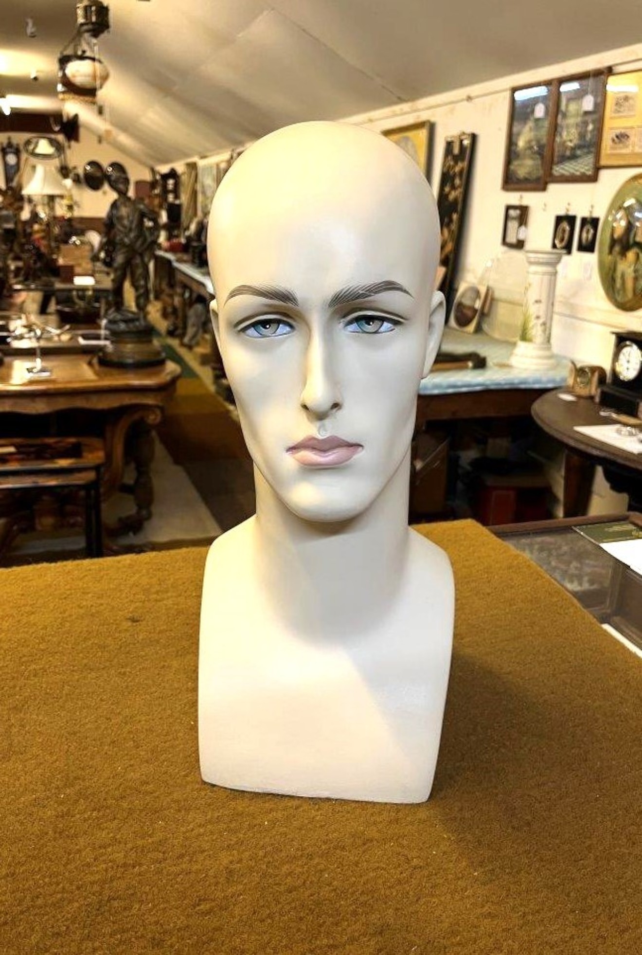 Vintage Male Mannequin Head