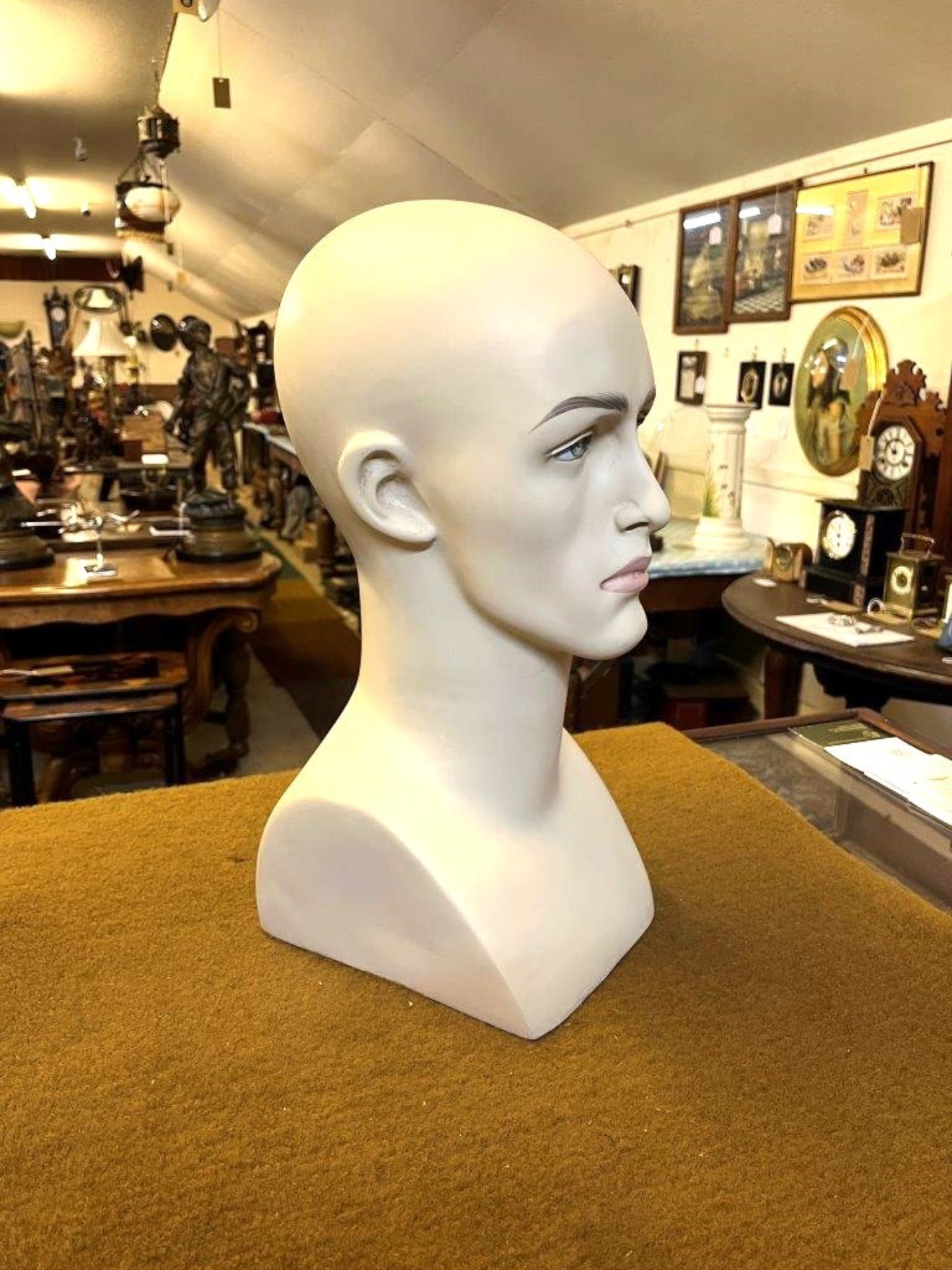 Vintage Male Mannequin Head