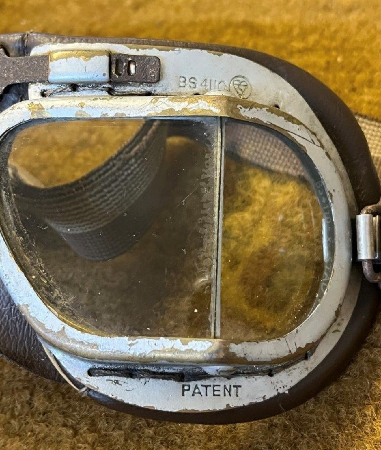 Vintage Motoring Helmet and Goggles