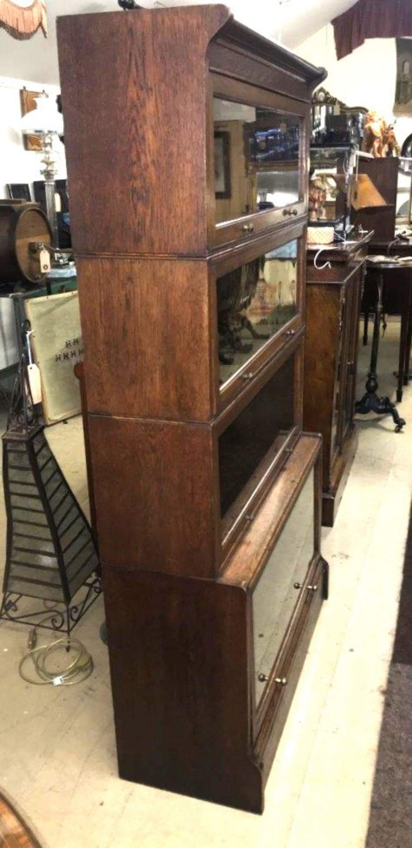 Antique Oak Barrister's Bookcase Designed & Manufactured by Baker's of Oxford