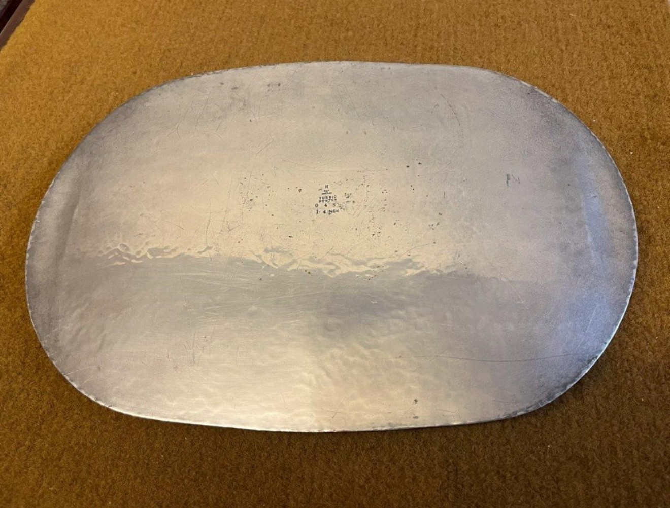 Arts & Crafts Tudric Pewter 14" Serving Tray Designed by Archibald Knox for Liberty & Co. London