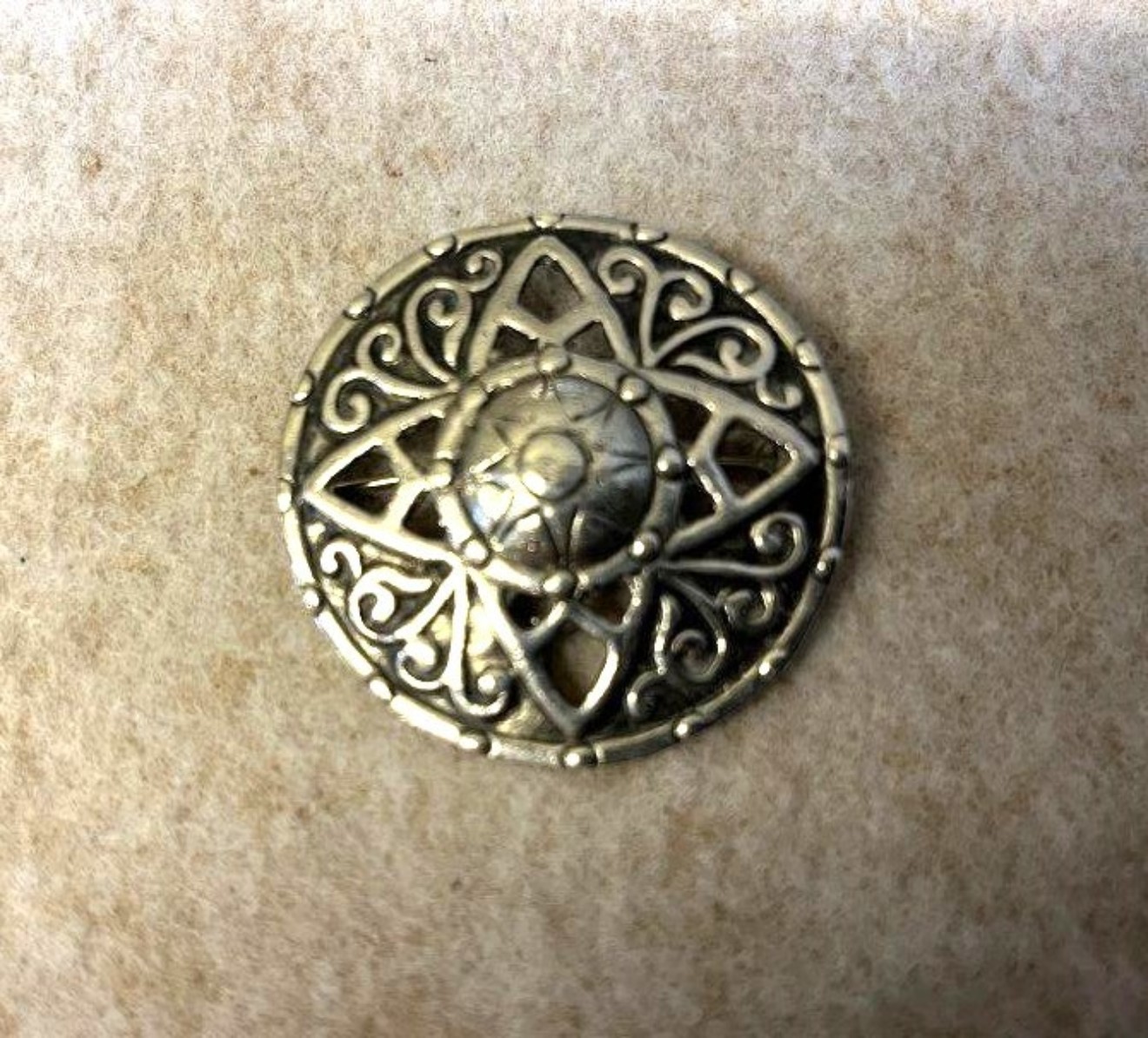 Vintage Sterling Silver Scottish Shield Brooch