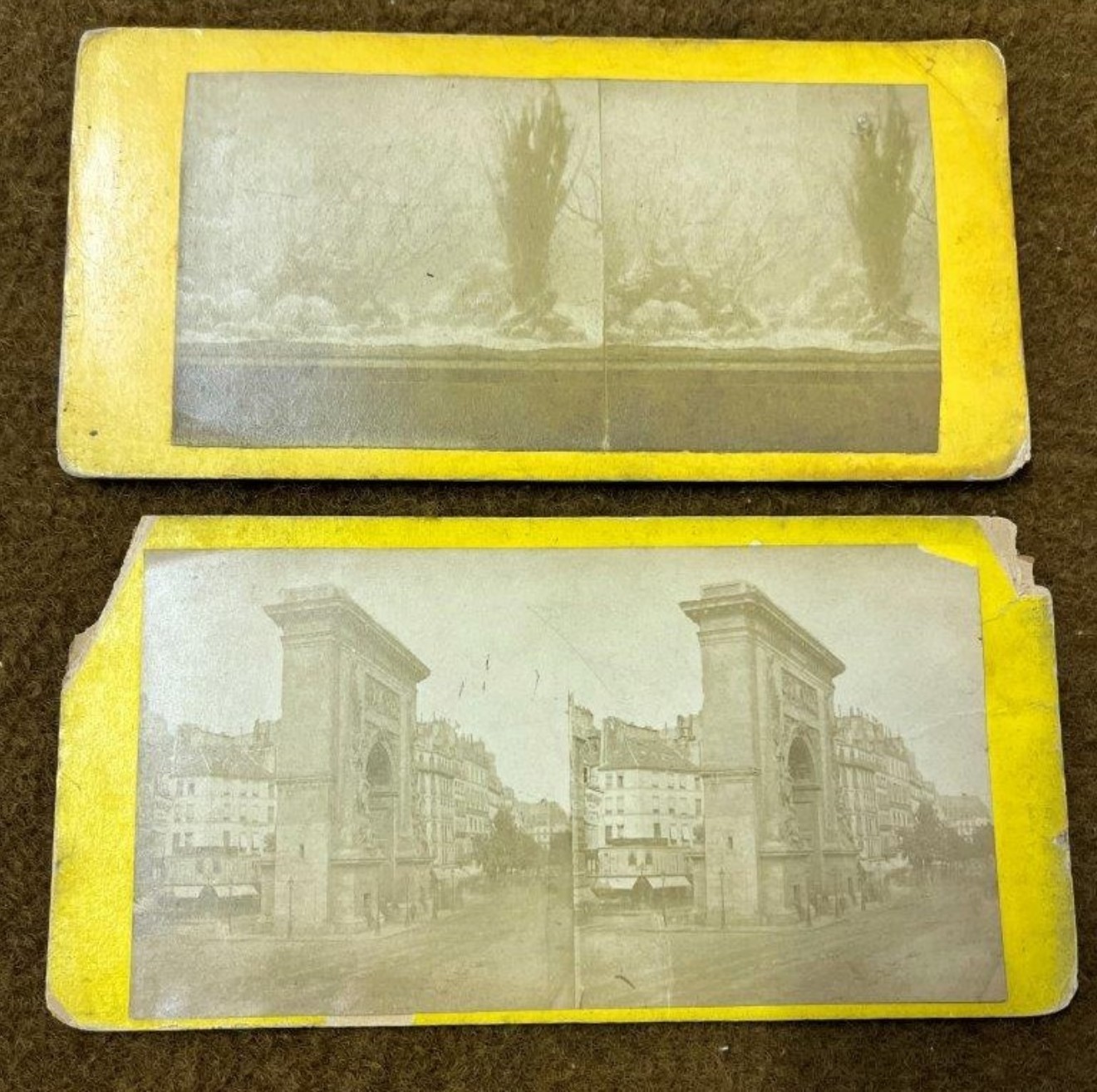 Set of 11 Paris Instantane Stereoscopic Photographs of Victorian Paris