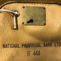 Vintage National Provincial Bank Ltd Locking Bank Deposit Bag