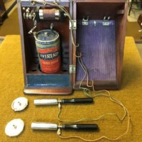 Antique Electric Shock Therapy Machine "The Congress No1" Complete with Dry Cell Battery and Attachments