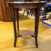 Edwardian Mahogany Inlaid Oval Occasional Table