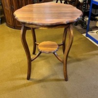 Edwardian Scalloped Top Window / Occasional Table