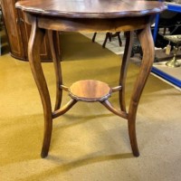 Edwardian Scalloped Top Window / Occasional Table