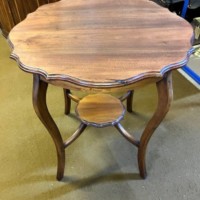 Edwardian Scalloped Top Window / Occasional Table