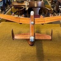 Vintage Wooden Model Avro Lancaster Bomber