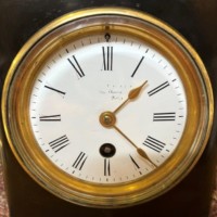 Antique Slate and Marble Mantle Clock