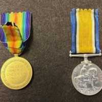 Pair of WW1 Medals (1914 - 1918 War Medal & The Great War for Civilisation 1914-1919 Medal Both Marked 35126 Pte T Melville Royal Scots