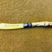 Vintage Deer Foot Handle Letter Opener Souvenir of "Aberfeldy"