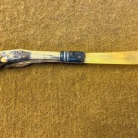 Vintage Deer Foot Handle Letter Opener Souvenir of "Aberfeldy"