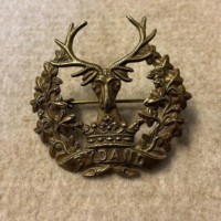 Gordon Highlanders "Bydand" Cap Badge