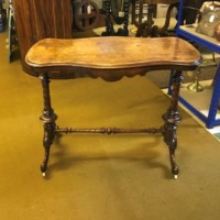 Victorian Burr Walnut Side Table