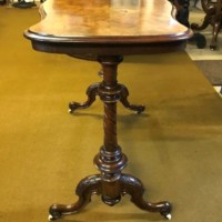 Victorian Burr Walnut Side Table