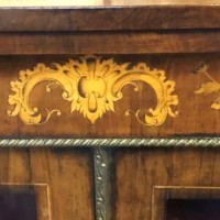 Victorian Walnut and Marquetry Pier Cabinet with Ormolu Embellishments