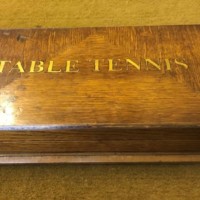 Vintage Wooden Cased Table Tennis Set