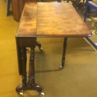 Victorian Burr Walnut Sutherland Drop Leaf Table