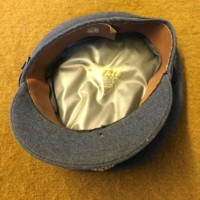 Vintage RAF Officers Peaked Cap Kings Crown Bullion Badge