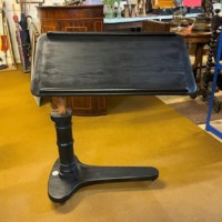 Edwardian Ebonised Adjustable Overbed / Chair Table Made by J Carter London