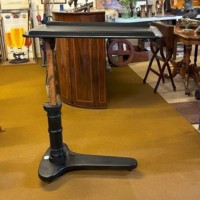 Edwardian Ebonised Adjustable Overbed / Chair Table Made by J Carter London