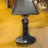 Edwardian Ebonised Adjustable Overbed / Chair Table Made by J Carter London