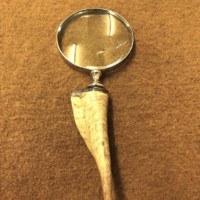 Vintage Rams Horn Handled Magnifying Glass