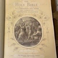 Victorian Family Bible with Full Exposition and Notes and Numerous Illustrative Engravings by The Rev John Brown